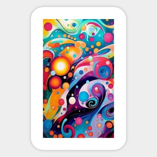 Abstract Bubbles Sticker